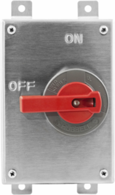 Industrial Disconnect Switch, 30A 600V AC, Three Pole, Stainless Steel, NEMA 4X