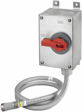 Disconnect Switch 30A 600V AC NEMA 4X Stainless Steel 8.5x6x4.12 Inch