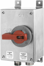 Stainless Steel Disconnect Switch, 30A 600V AC, NEMA 4X, 8.5 in x 6 in x 4.12 in