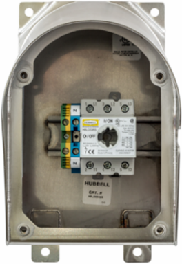 Disconnect Switch 30A 600V AC Sloped Enclosure NEMA 4X Stainless Steel