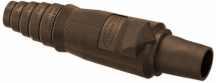 Industrial Grade Female Plug Body, 400A, 600V AC/DC, Brown, 2 Inch Width