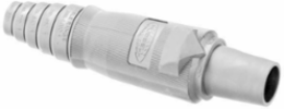 Industrial Grade Female Plug Body, 400A, 600V AC/DC, 1.500 Inch Width, White