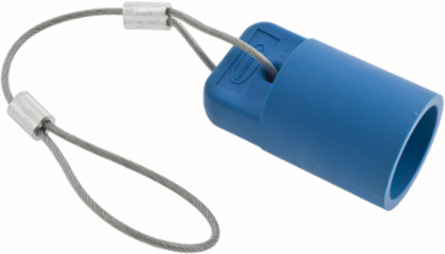 Industrial Grade Female Device Cap for 300/400A 600V AC/DC, Blue, 5.550 Inch