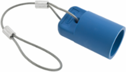 Industrial Grade Female Device Cap for 300/400A 600V AC/DC, Blue, 5.550 Inch