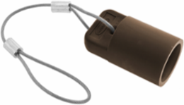 Heavy Duty Female Device Cap for 400A 600V AC/DC, 5.250 Inch, Brown