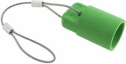 Heavy Duty Female Device Cap for 400 A 600V AC/DC, 5.200 Inch Width, Green
