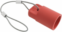 Heavy Duty Single Pole Female Device Cap, 400A 600V, Red, 5.520 Inch Width