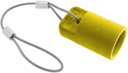 Industrial Grade Female Device Cap, 400A, 600V AC/DC, Yellow