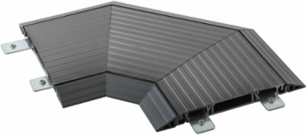 FloorTrak PRO 90 Degree Track Section, Dark Gray, 6.4 Inch Width