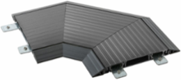 FloorTrak PRO 90 Degree Track Section, Dark Gray, 6.4 Inch Width