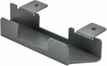 FloorTrak PRO End Fitting, 6 Inch, Dark Gray, Cable Exit