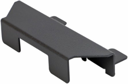FloorTrak PRO End Fitting, 6 Inch, Dark Gray, Cable Exit
