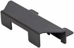 FloorTrak PRO End Fitting, 6 Inch, Dark Gray, Cable Exit