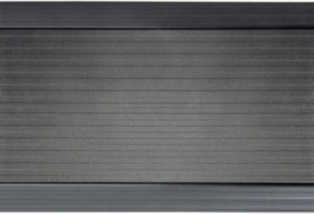 FloorTrak PRO Track, 3 ft, Dark Gray, Three Channel, 5.900 Inch Width