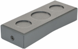 FloorTrak PRO 2-Gang Divided Conduit Fitting, 5.8 Inch, Dark Gray
