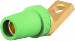 Single Pole Device 400A Series Angled Female Green Offset Stud 6 Inch Width
