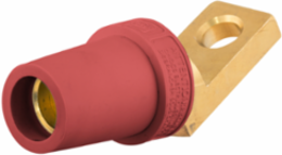 300/400A Series Angled Female Offset Stud Connector, Red, 400A, 600V AC/DC