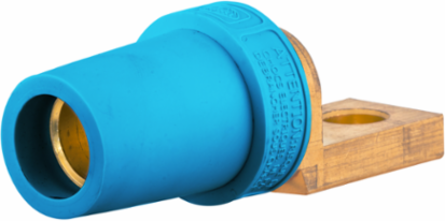 Single Pole Device 400A Series, Female Offset Stud Type, Blue
