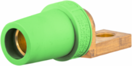 Single Pole Female Terminal, 400A, Offset Stud Type, Green
