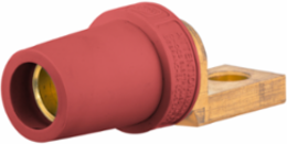 Single Pole Connector, 400A, Red, Offset Straight Female, 6 Inch Width