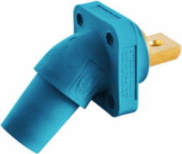 400A Blue Angled Receptacle with Buss Connection, 2.500 Inch Width