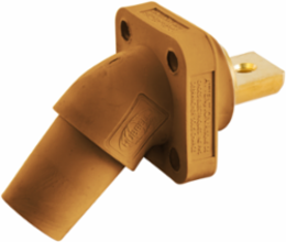 300/400A Series Angled Receptacle, 400A, 600V AC/DC, Orange, 5.200x22.500x11.700 Inch