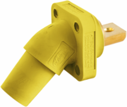 400A Yellow Angled Receptacle, Buss Connection, 600V AC/DC, 5.750 Inch Width