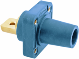 Industrial Grade Female Bus Receptacle, 300/400A 600V AC/DC, 1-Pole, Blue
