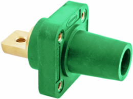 Industrial Grade Female Bus Receptacle 300/400A 600V AC/DC 1-Pole Green