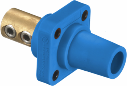 Heavy Duty Female Receptacle, 400A 600V AC/DC, 1-Pole, Blue