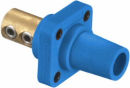 Heavy Duty Female Receptacle, 400A 600V AC/DC, 1-Pole, Blue