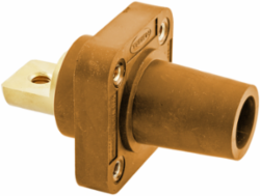 Heavy Duty Female Receptacle, 400A 600V AC/DC, Single Pole, Orange