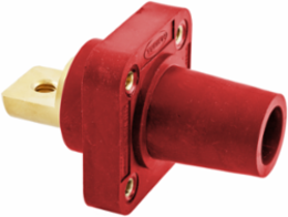 Heavy Duty Female Receptacle, 400A, 600V AC/DC, 1-Pole, Red