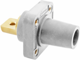 Heavy Duty Female Receptacle, 400A 600V AC/DC, 6 Inch, Thermoplastic, 1-Pole
