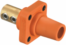Heavy Duty Female Receptacle, 400A 600V AC/DC, 1-Pole, Orange