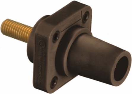 Heavy Duty Single Pole Female Receptacle 300/400A 600V AC/DC, Stud Type