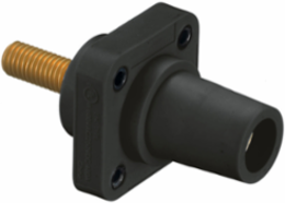 Heavy Duty Female Receptacle 1-Pole 400A 600V AC/DC Black