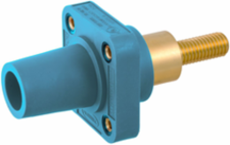 Heavy Duty Products, Single Pole Devices, Industrial Grade, Female Receptacle, 300/400A 600V AC/DC, SingleConductor, Extra Long Stud, Blue