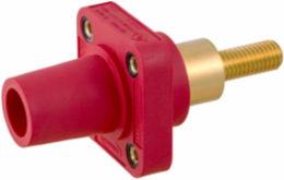 Heavy Duty Products, Single Pole Devices, Industrial Grade, Female Receptacle, 300/400A 600V AC/DC, SingleConductor, Extra Long Stud, Red