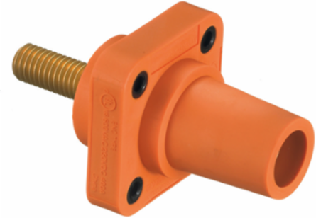 Heavy Duty Single Pole Female Receptacle 300/400A 600V AC/DC, 1-Pole, Threaded Stud