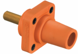 Heavy Duty Single Pole Female Receptacle 300/400A 600V AC/DC, 1-Pole, Threaded Stud