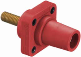 Heavy Duty Female Receptacle, 1-Pole, 300/400A 600V AC/DC, Red