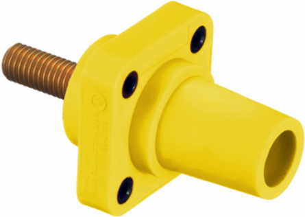 Heavy Duty Single Pole Female Receptacle 300/400A 600V AC/DC, 1-Pole, Stud Type