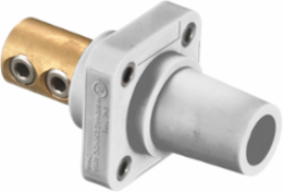 Heavy Duty Single Pole Female Receptacle, 400A, 600V AC/DC, White