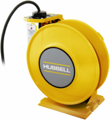 Yellow Industrial Reel 25 Ft, #12/3 SJO, 20 A, 250 VAC