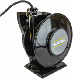Black Industrial Cord Reel 45 Ft, 20 A, UL Type 1, Standard Reel