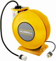 Yellow Industrial Reel, 45 Ft #12/3 SJO, 20 A, 125 VAC