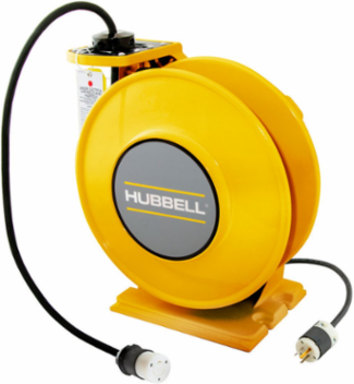 Device-Kellems HBLI45123TL20 Yellow Industrial Reel 45 Ft #12/3 SJO 20 A 125 VAC