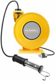 Yellow Industrial Reel with LED Lamp, 45 Ft, 10 A, 125 VAC