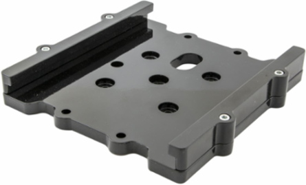 Black Mounting Bracket 9.6 Inch Width, Durable Cast Aluminum, Industrial Accessory